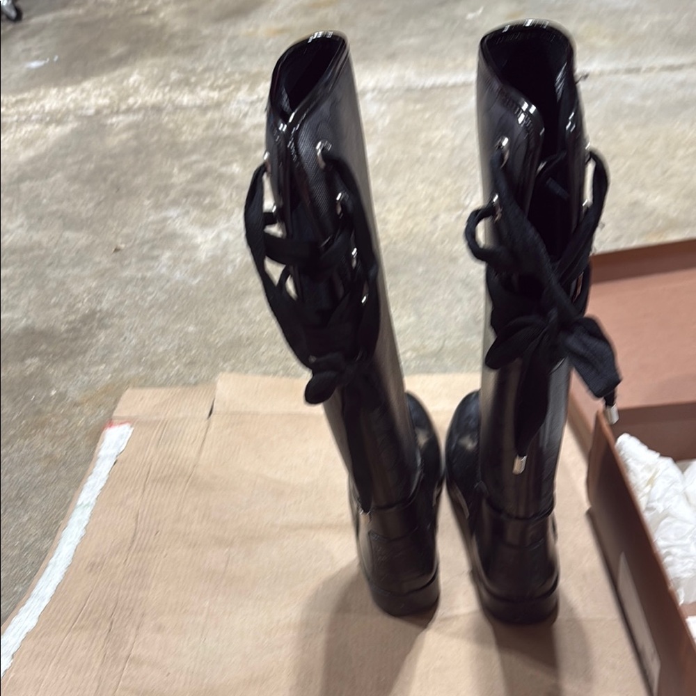 Coach Black and Smoke Knee-High Boots - Picture 3 of 3